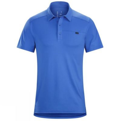 Polo Arc'teryx Captive Manga Corta Hombre Azules - Chile URM426798